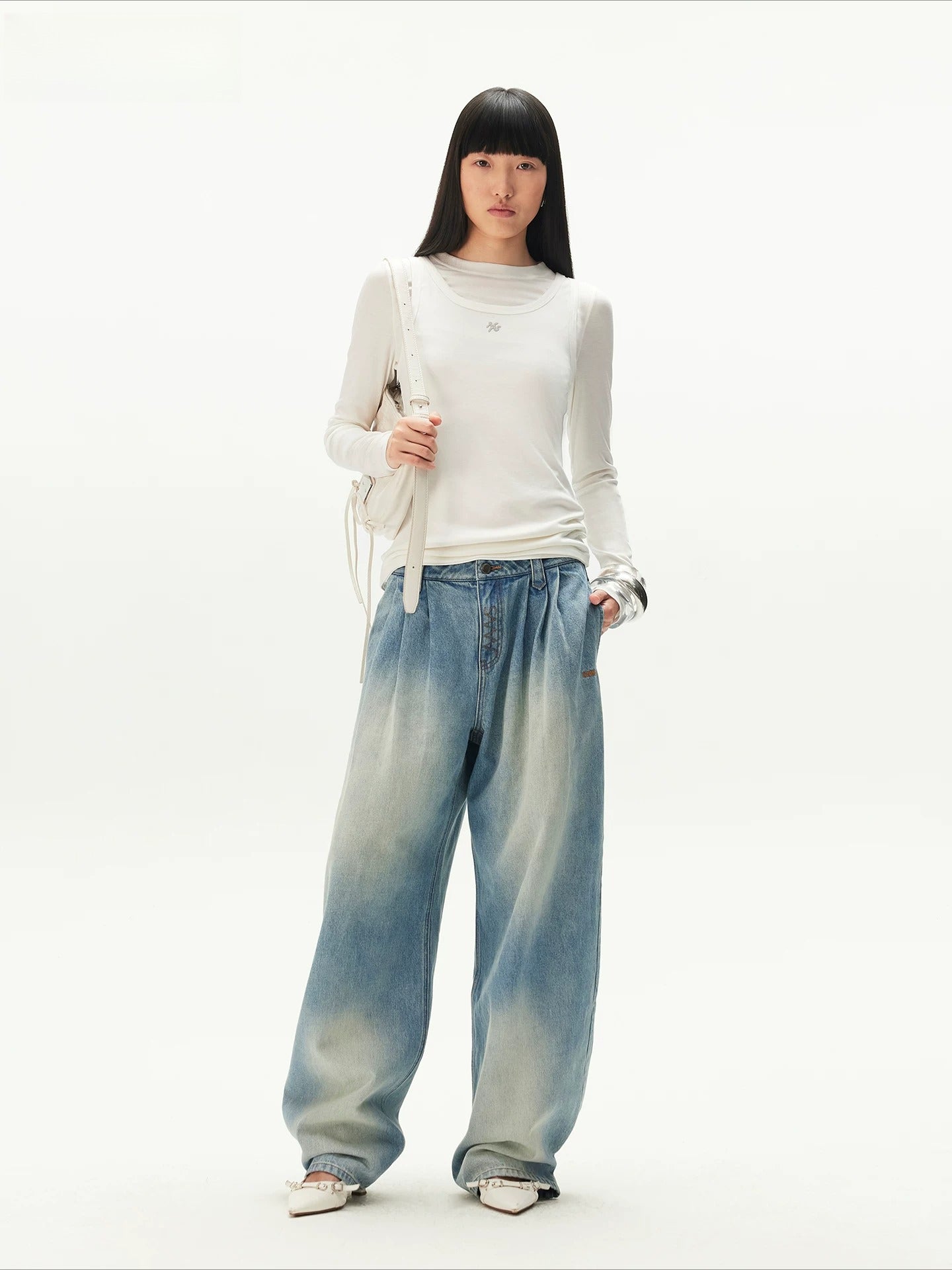 Mock-Layer Long Sleeve Tee