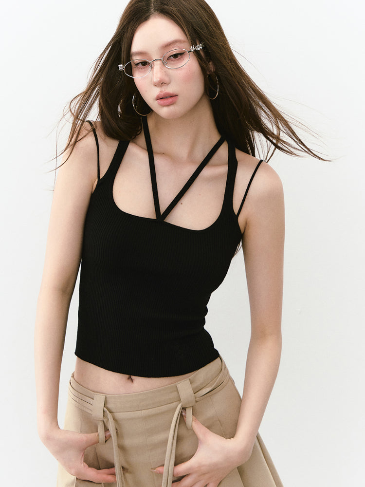 Multi-Strap Knit Sling Vest
