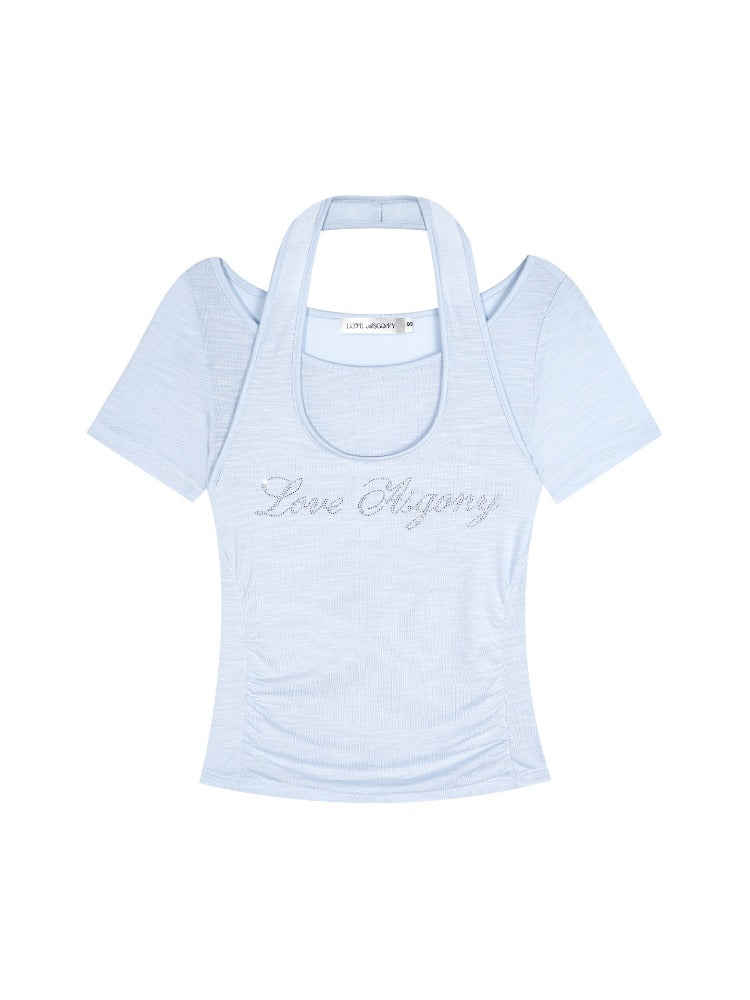 Layered Rhinestone T-shirt