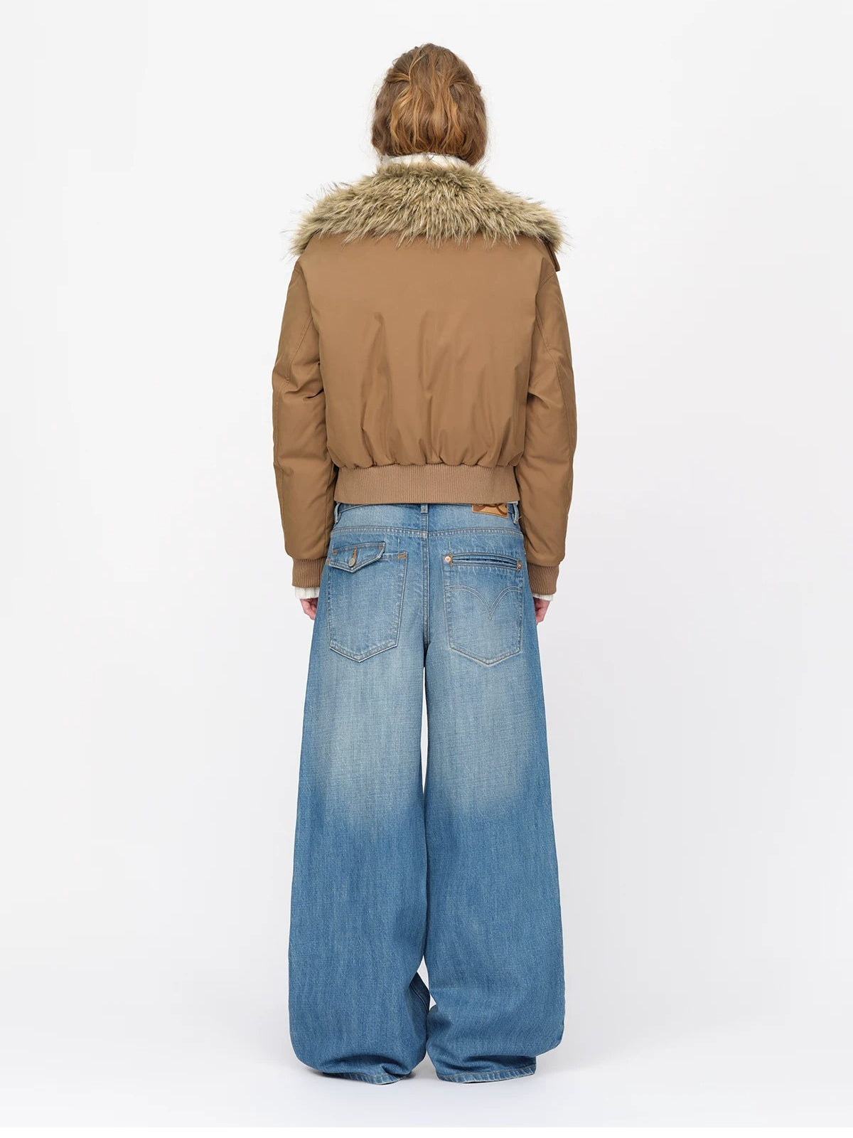 Oversized Fur Collar Down Jacket