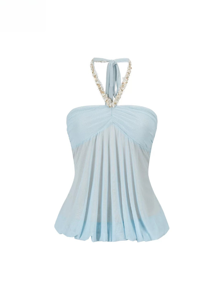 Mesh Halter Tube Top