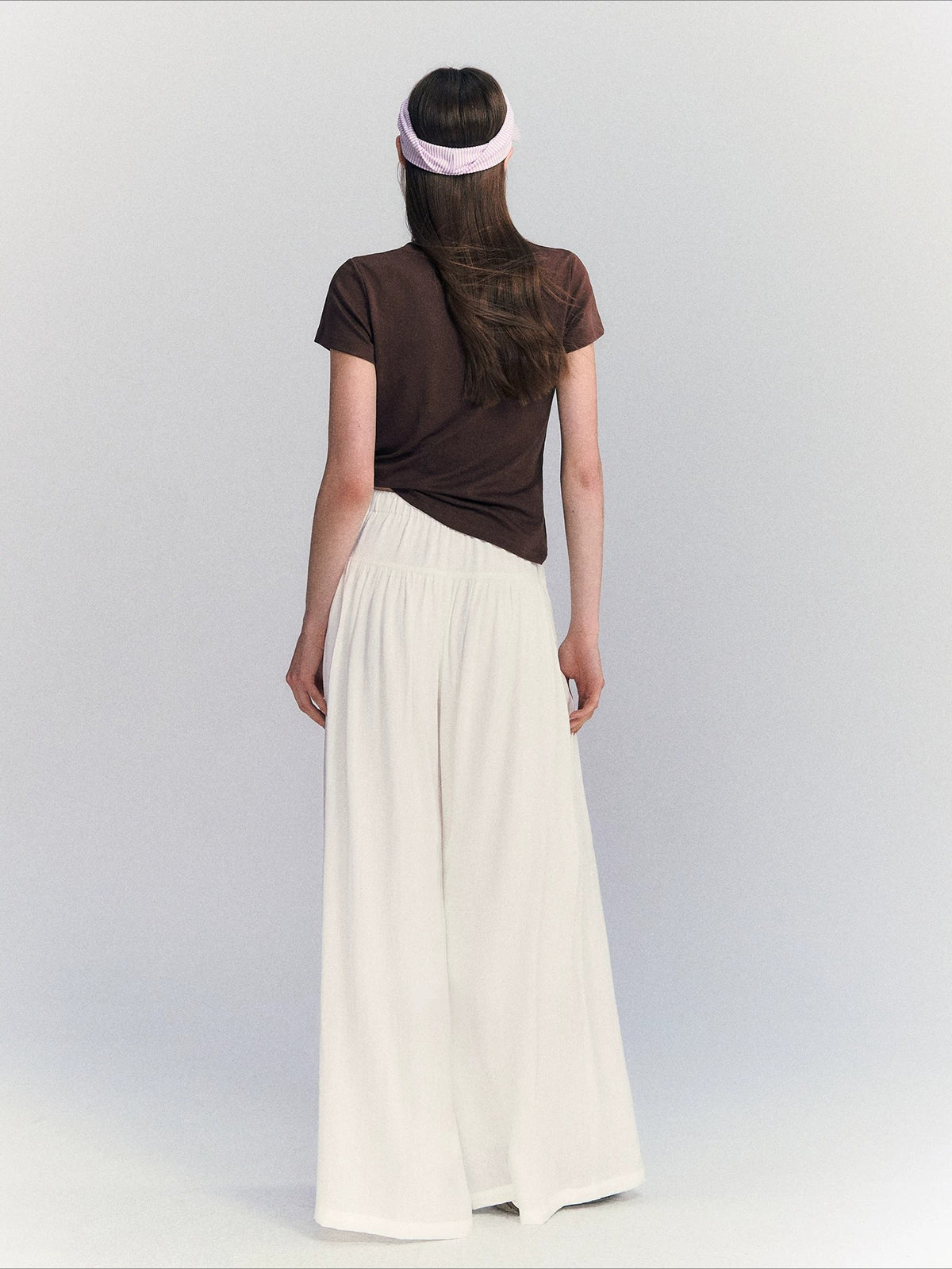 Linen Blend Wide Pants
