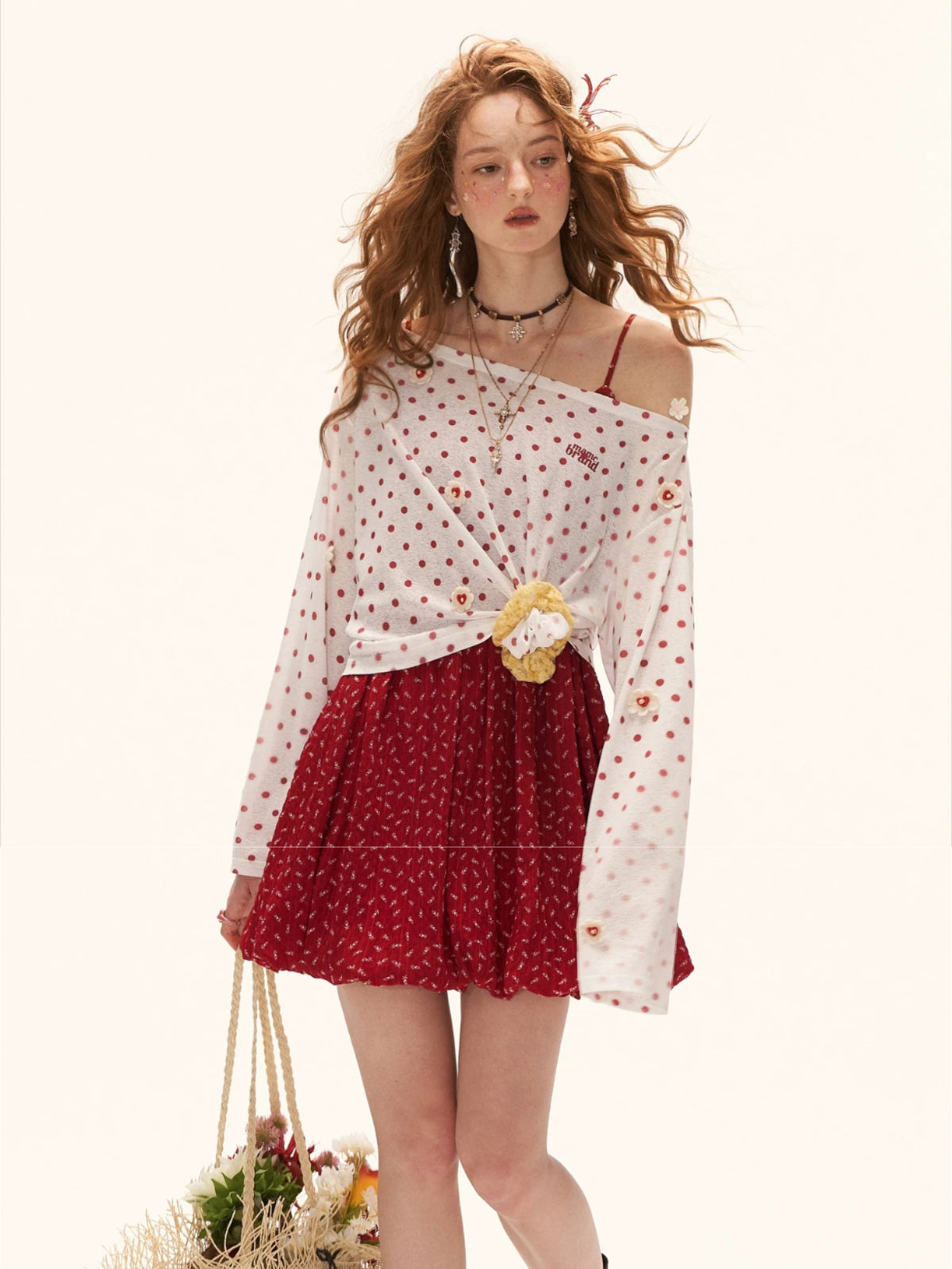 Vintage Floral Loose Cami Mini Dress