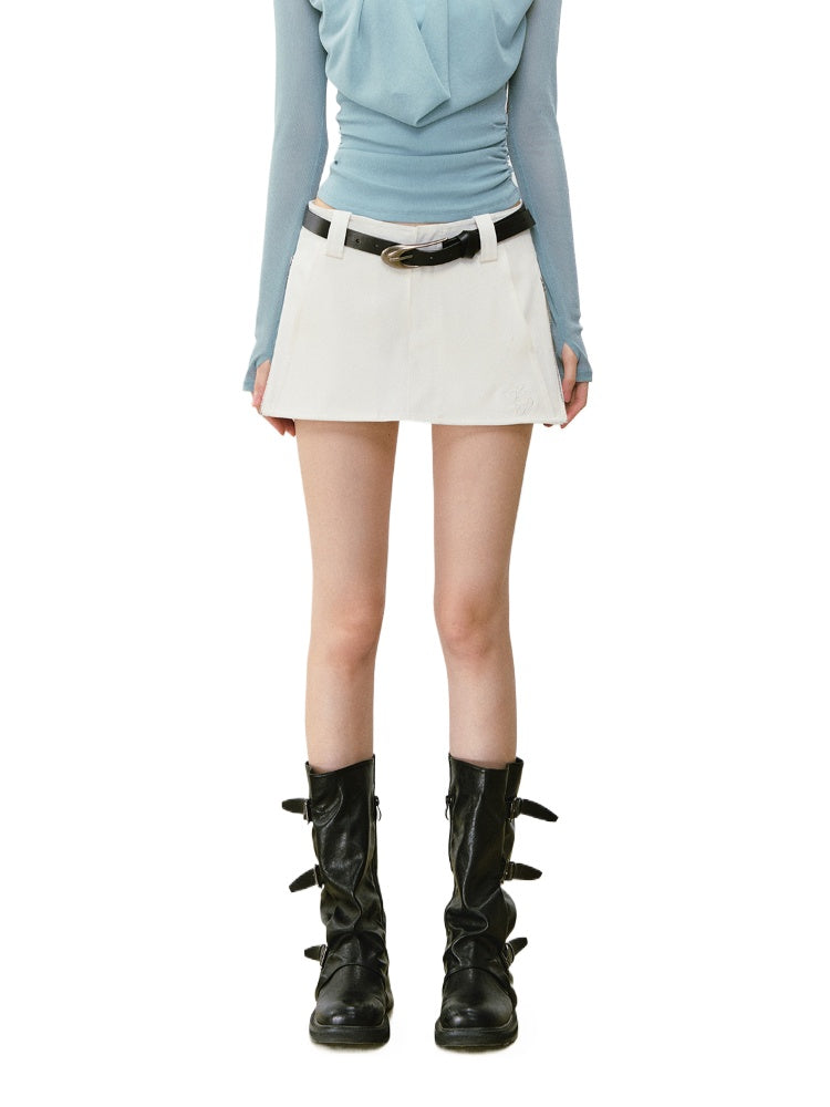 Casual Pencil Skirt with Double - Side Zippers