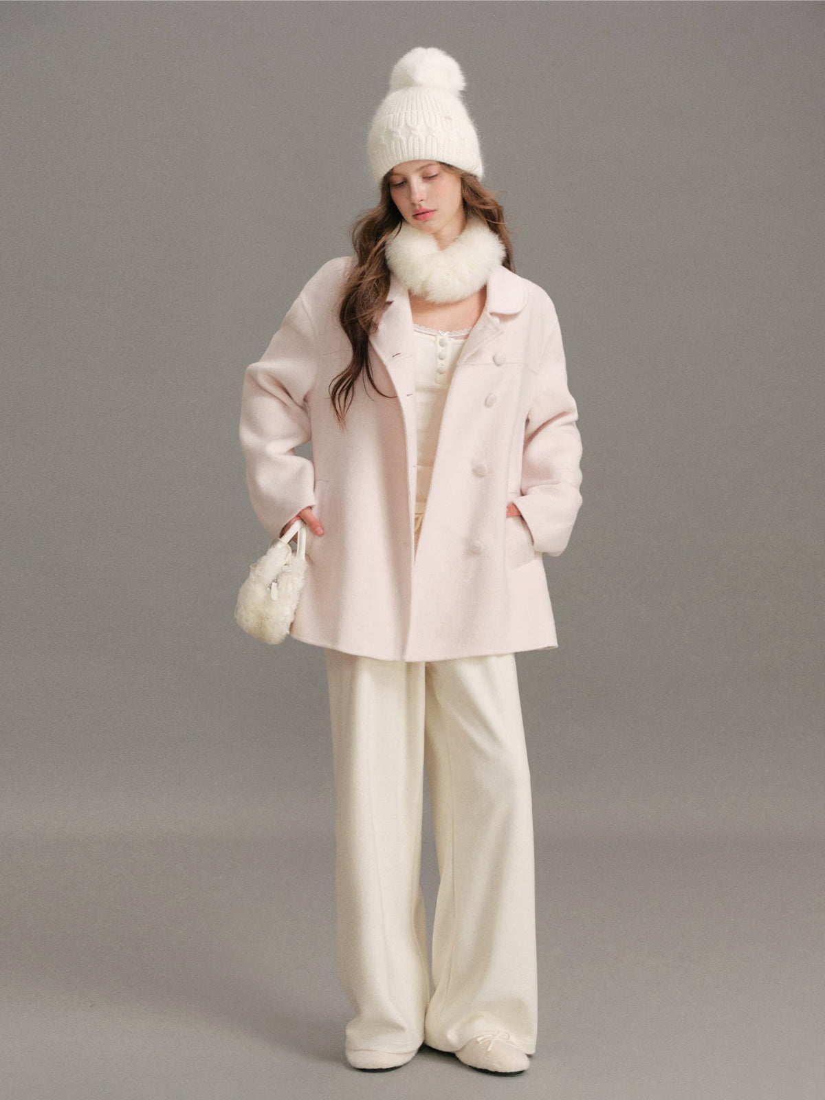 Peter Pan Collar Wool Coat