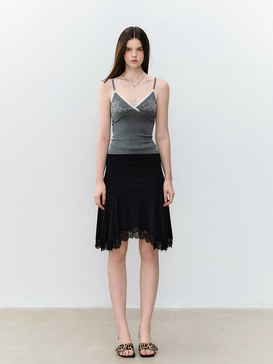 Beaded Lace Cami Top