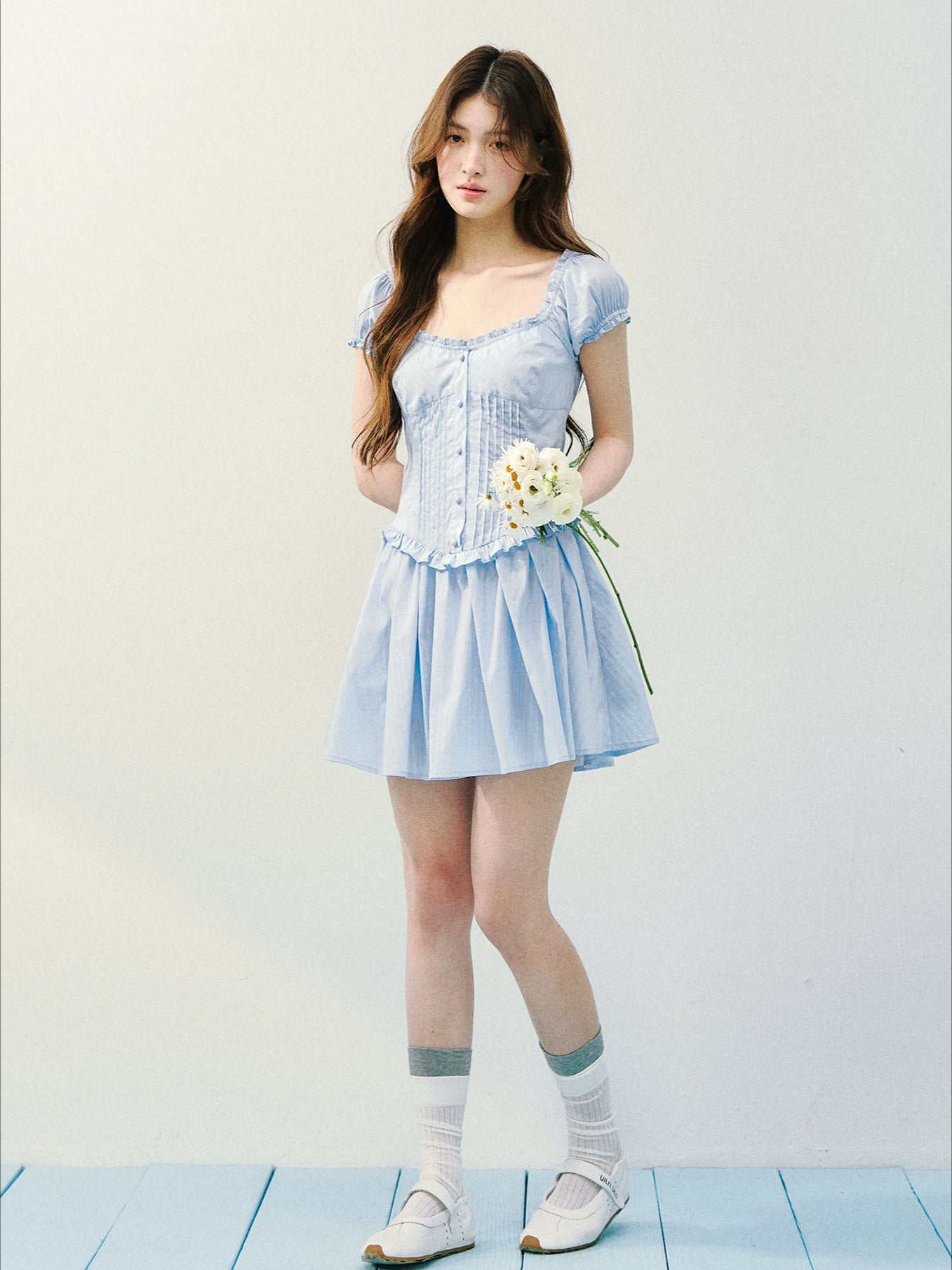 "Salted Afternoon" A-line Dress