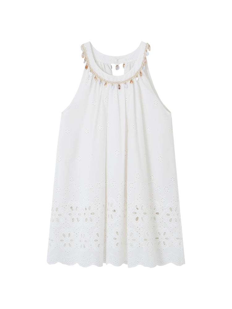 Vacation-Style Sleeveless Top & Skirt Set