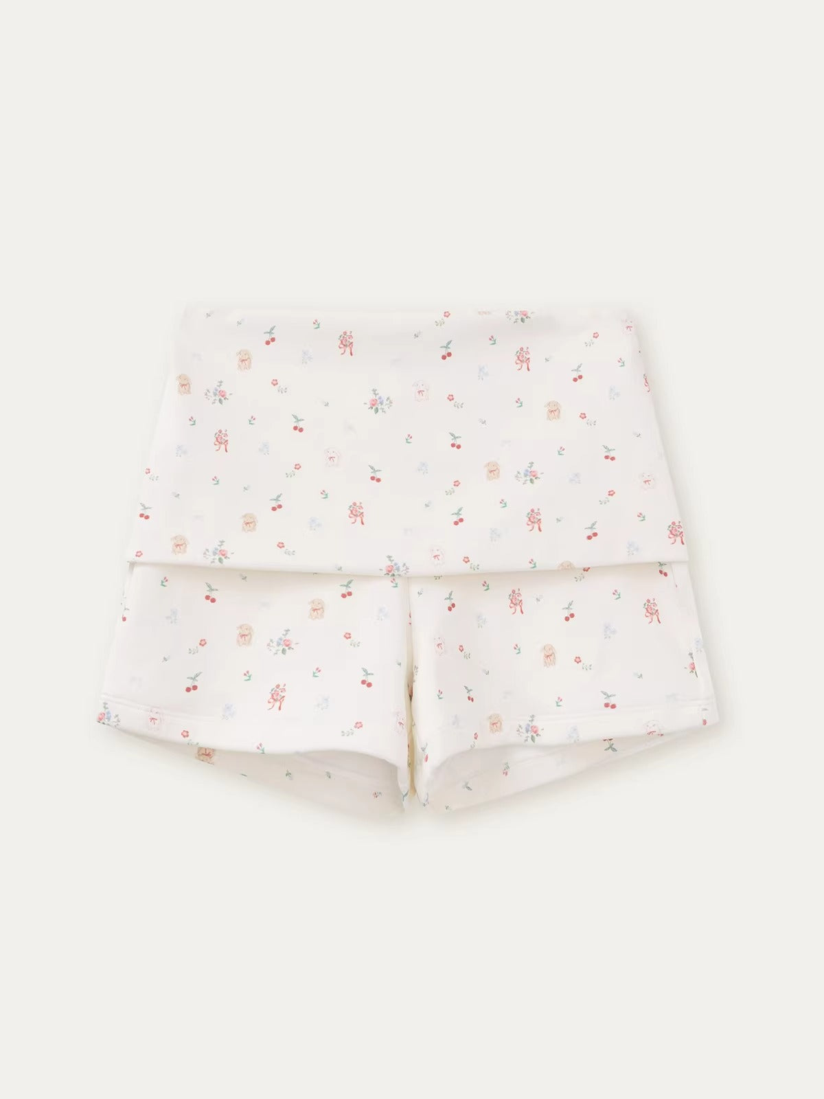 Floral Doll Collar T-shirt &Shorts Set