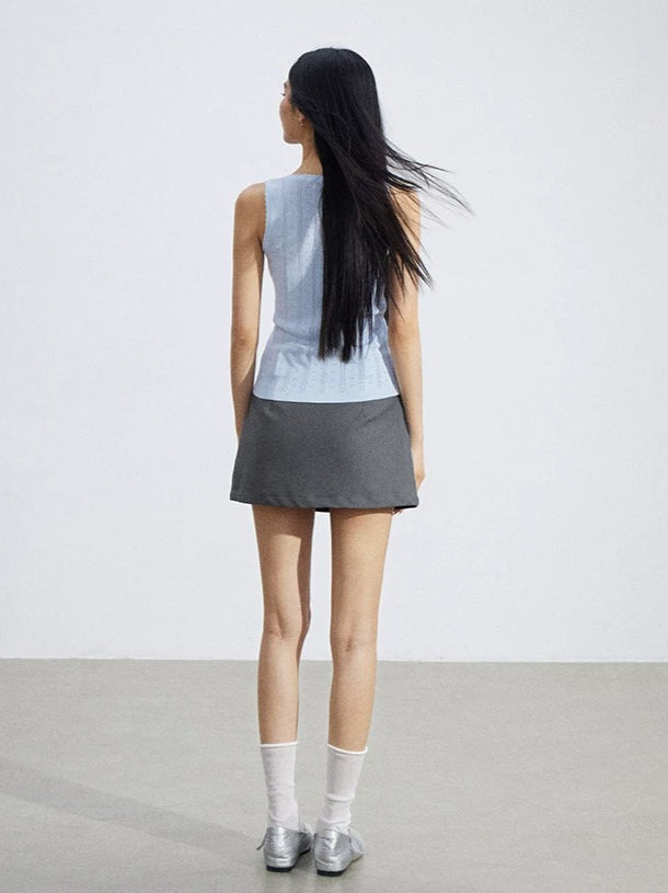 Lace Hollow Ice-Silk Vest
