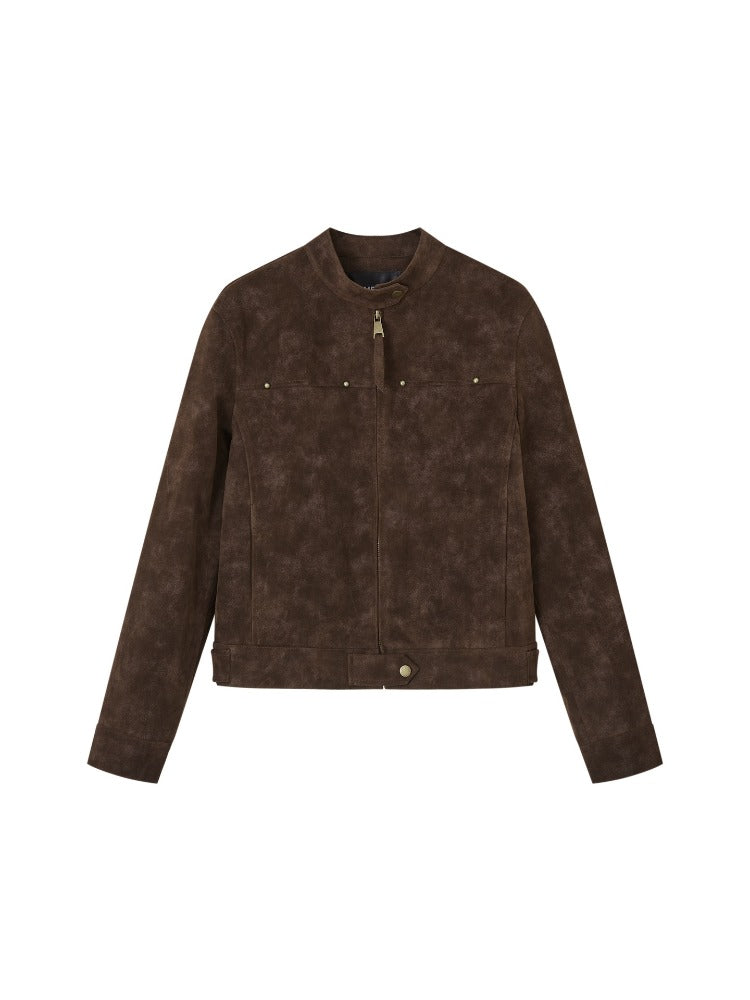 Vintage Washed Moto Jacket