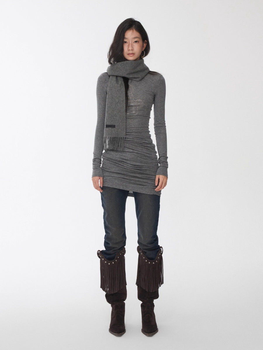 Crystal-Embellished Turtleneck