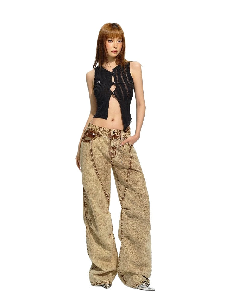 Black Off-set Round Neck Crochet Lace Cardigan