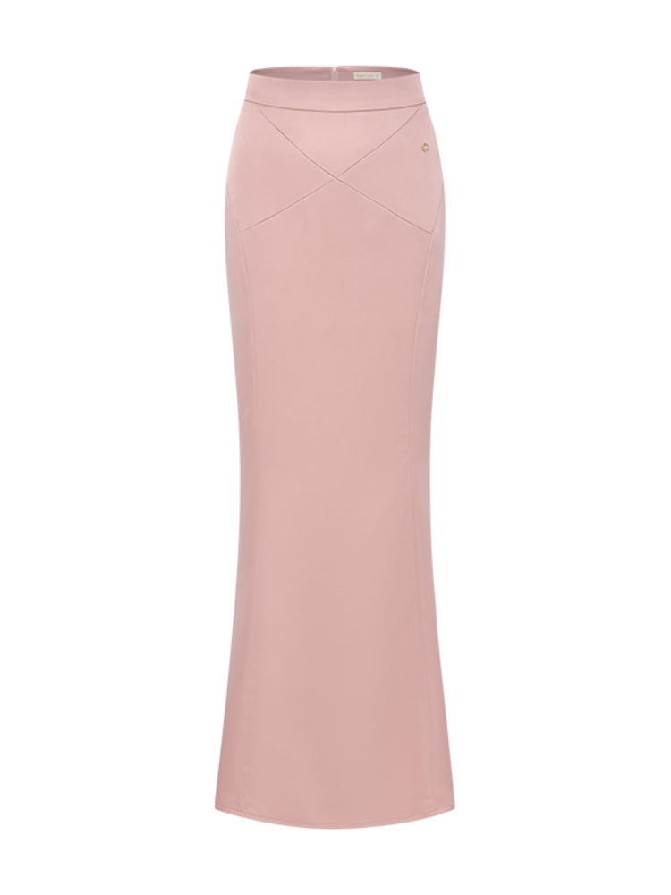 Fitted Mermaid Style Half Skirt & Top Set