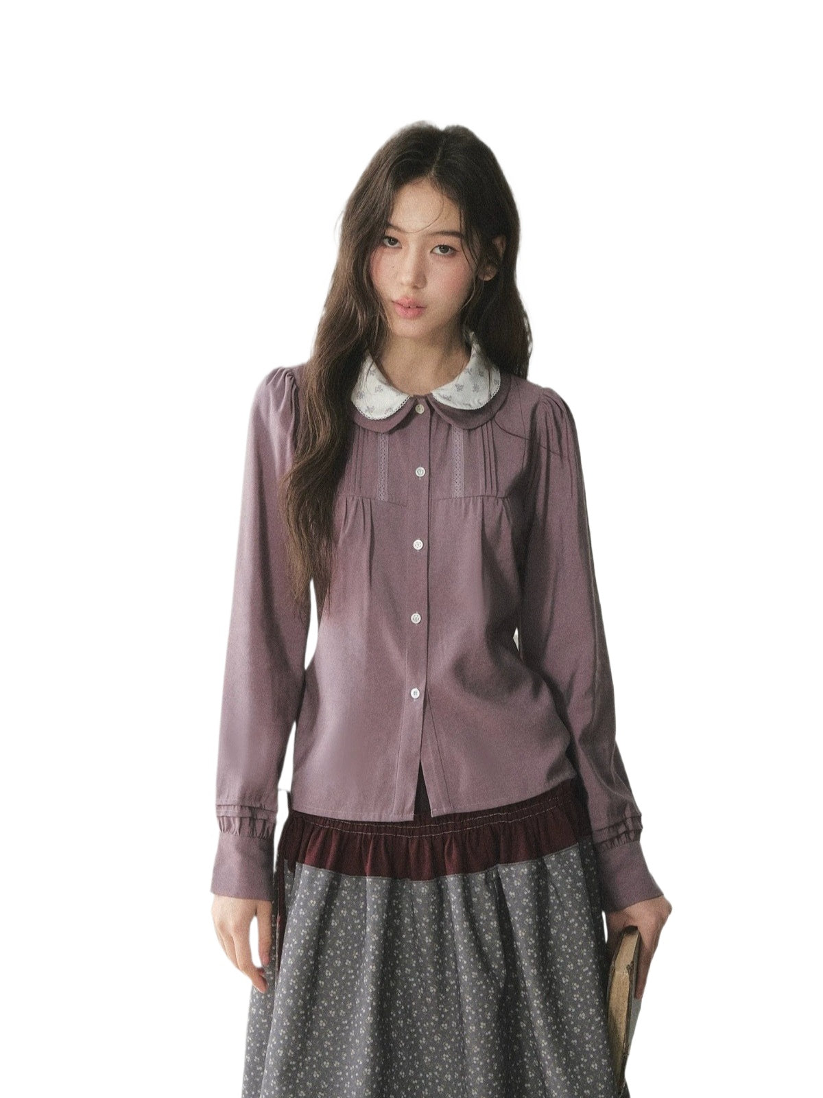 Floral Double Layer Shirt