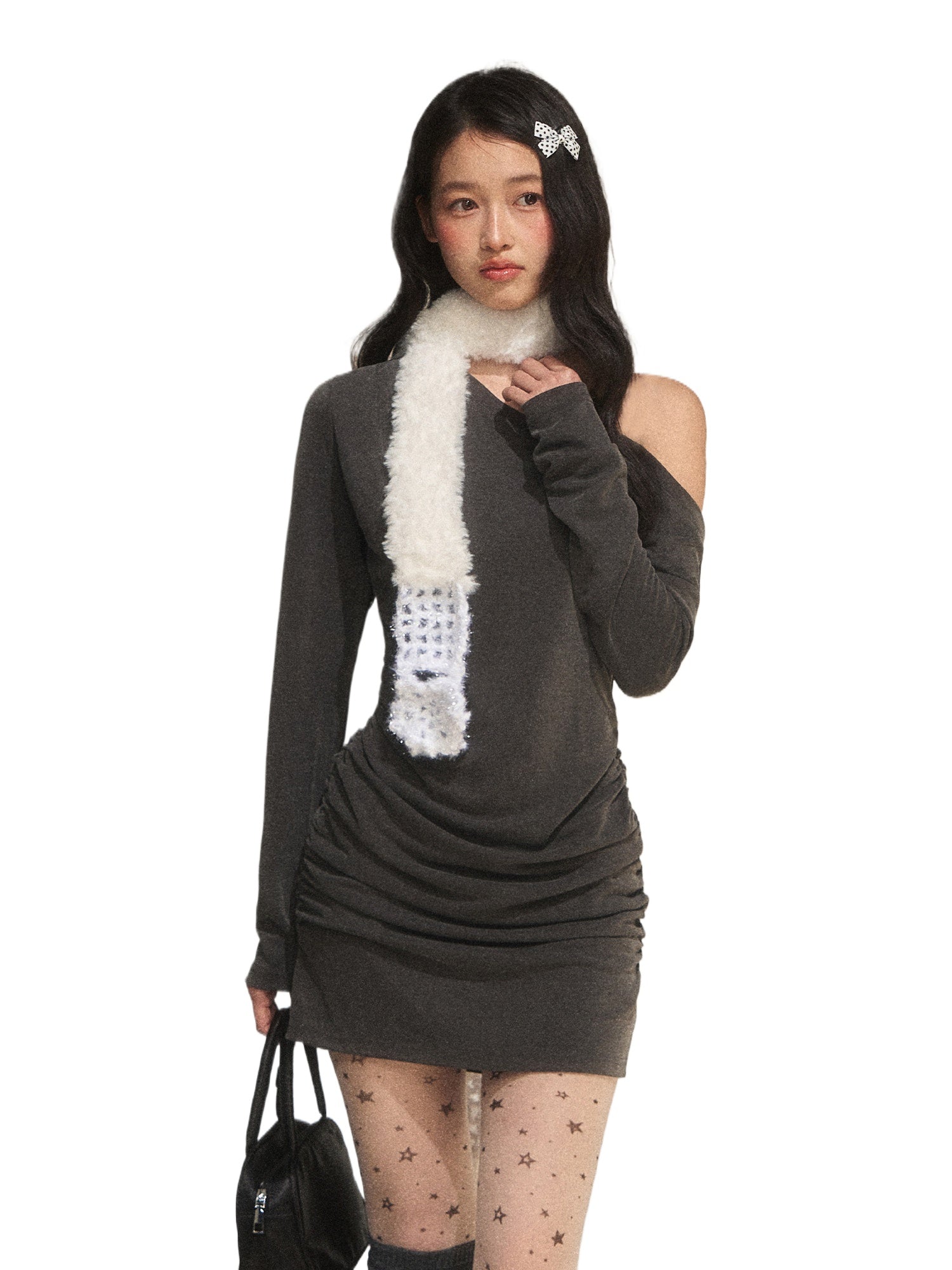 Lace Strap Asymmetrical Dress