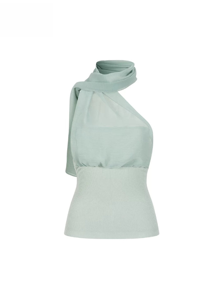 Scarf Mesh Bandeau Top