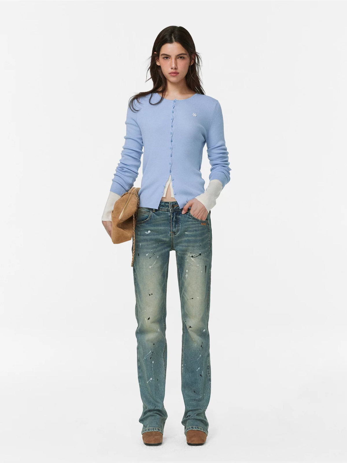 Retro Washed Slim Denim Jeans