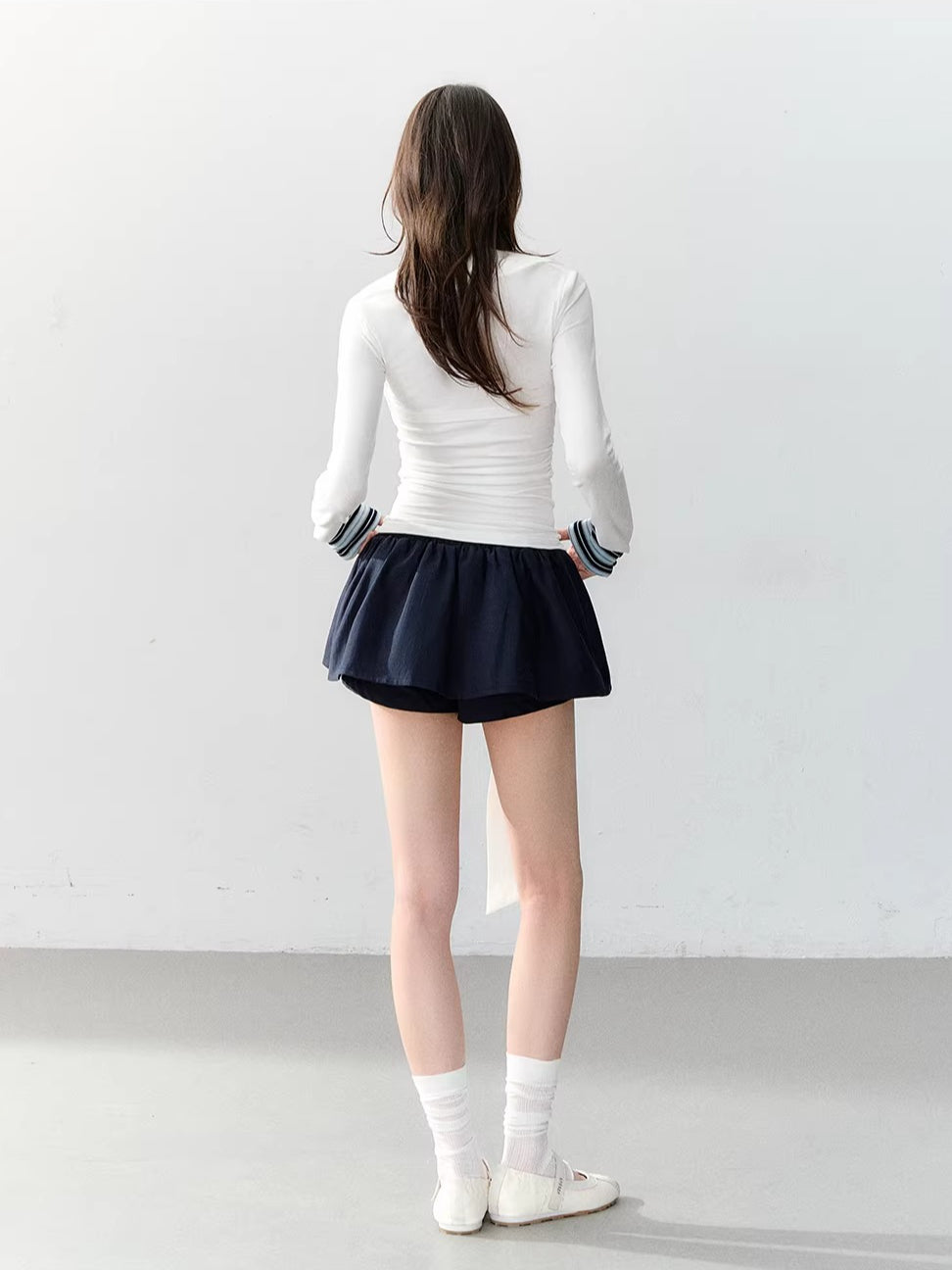 Contrast Trim Stripe Knit Top