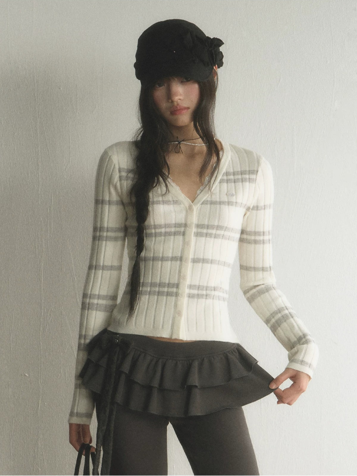 Striped Knit Cardigan