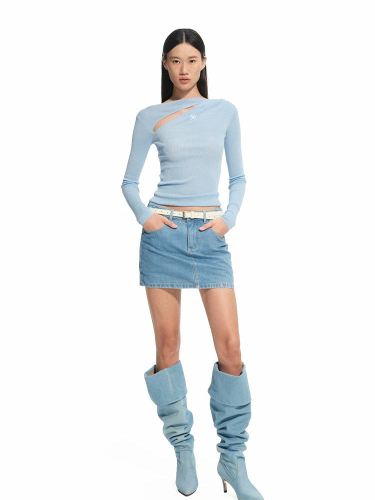 Retro Selvedge Denim Skirt