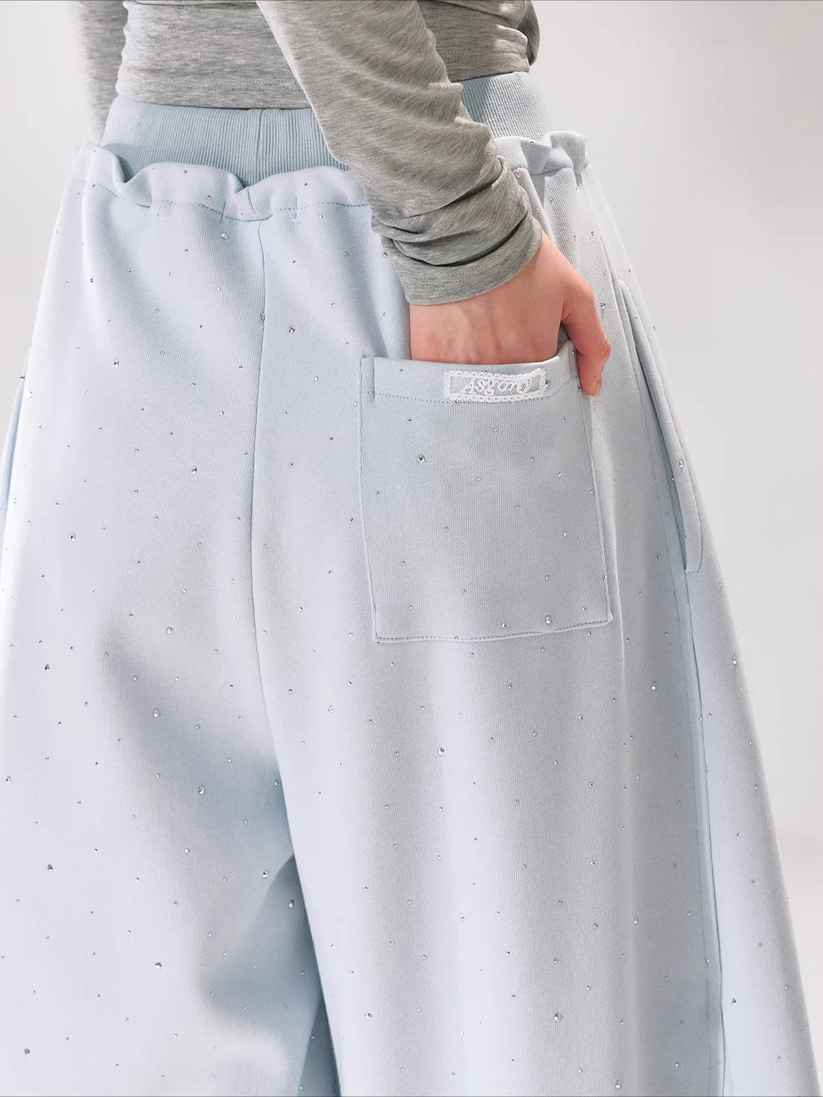 Crystal Drawstring Sweatpants