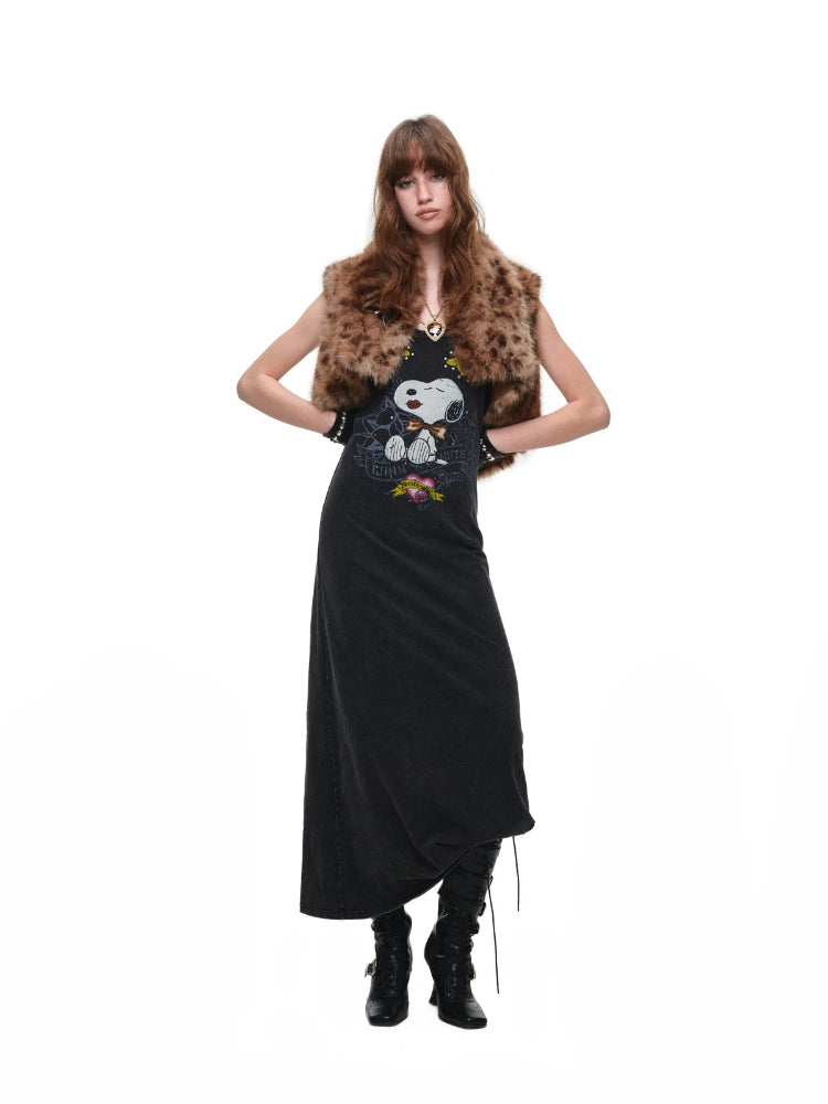 Snoopy Printed Tank Dress