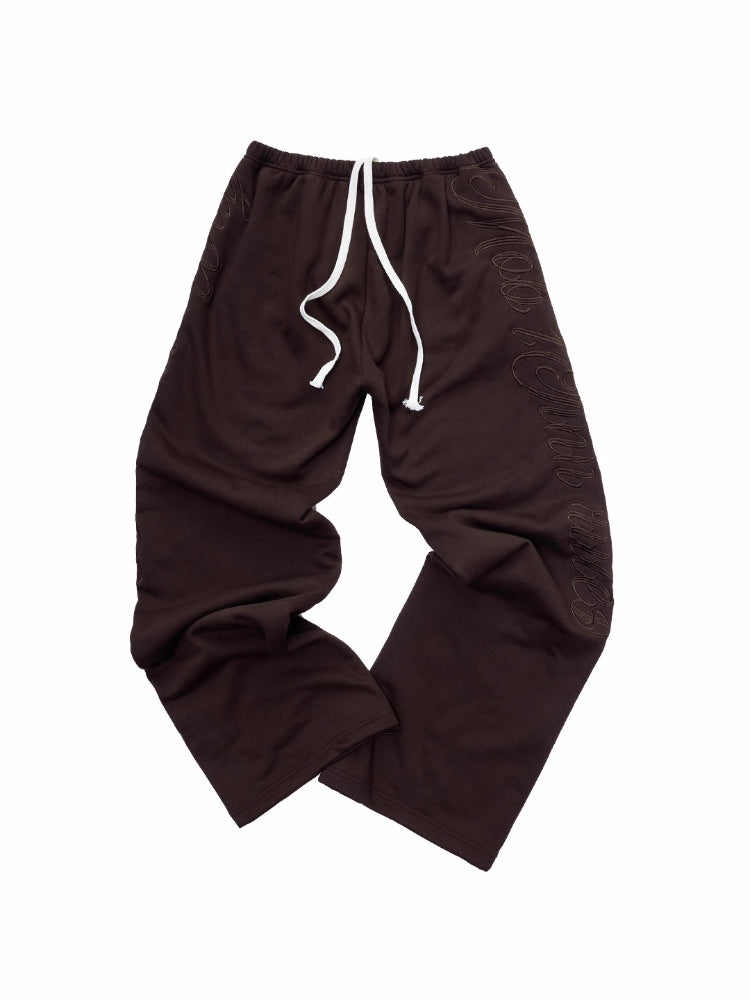 Script Embroidery Hoodie Sweat Set