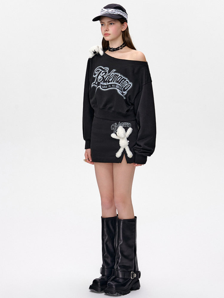 Side Slit A-Line Skirt