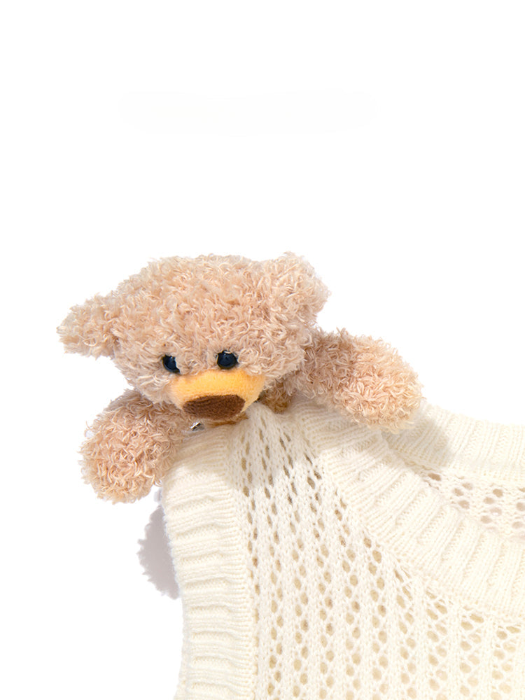 Graffiti Logo Knit Hollow Vest