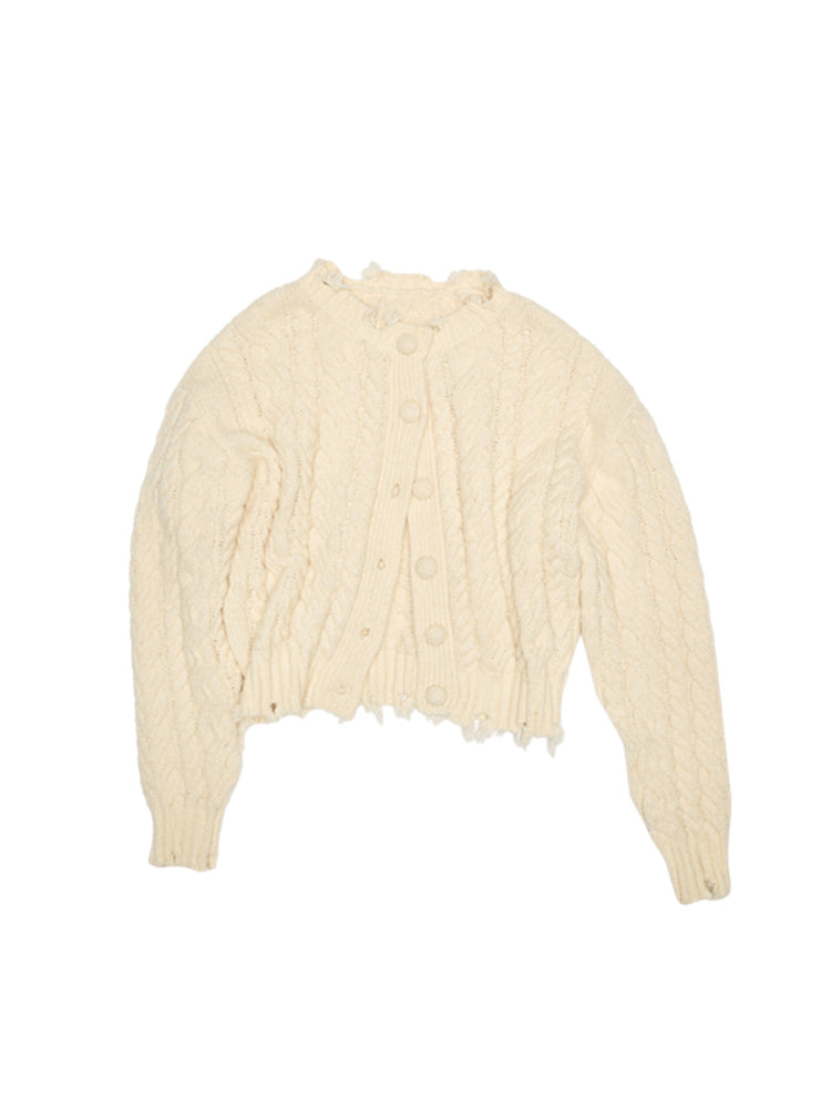 Cable Knit Cardigan & Skirt Set