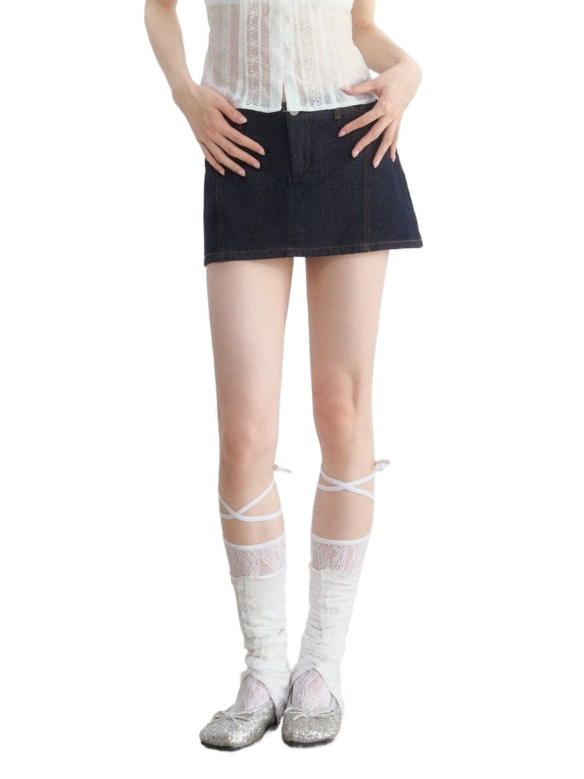 Vintage Denim Mini Skirt