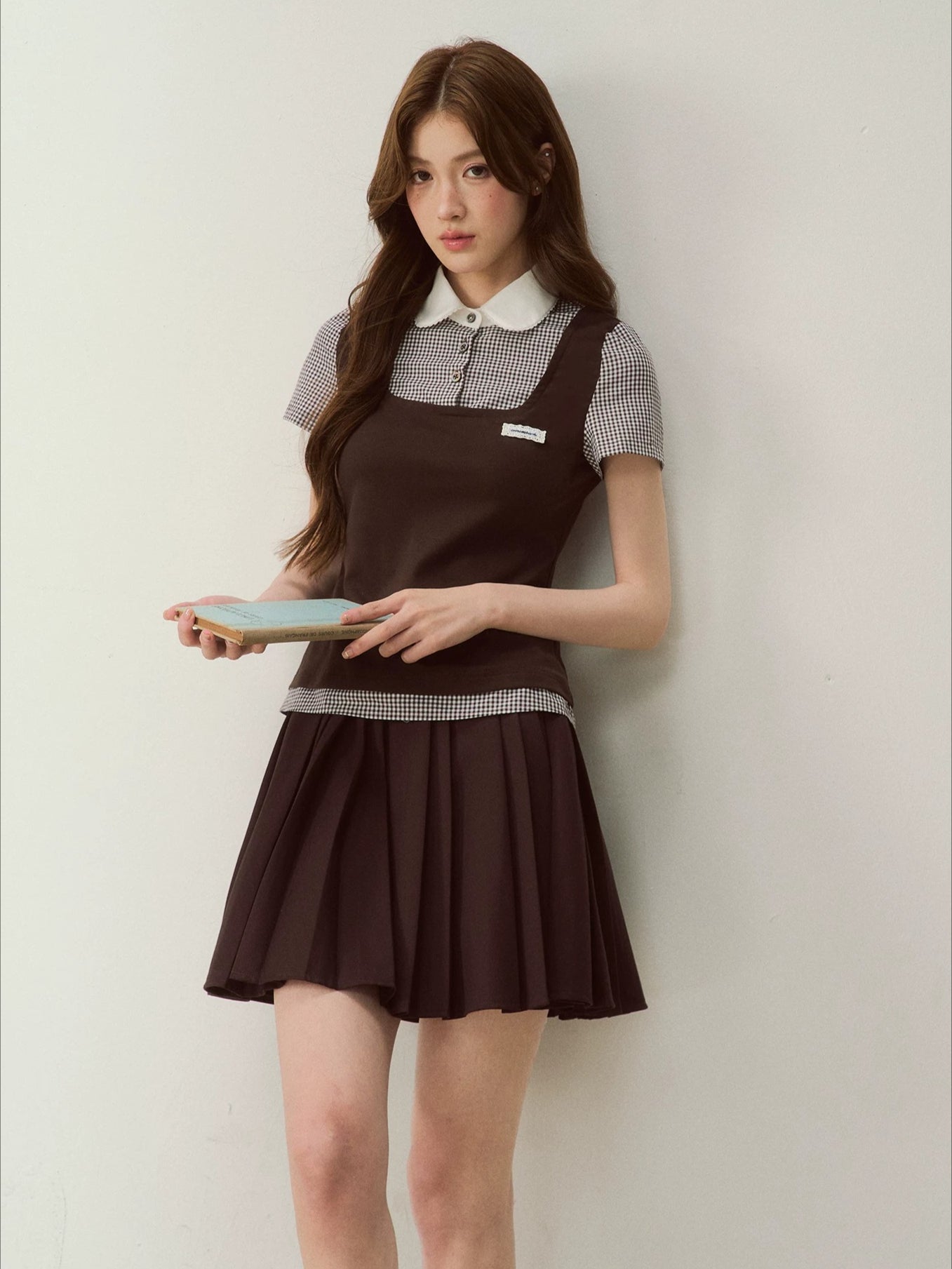 Faux Two-Piece Peter Pan Tee