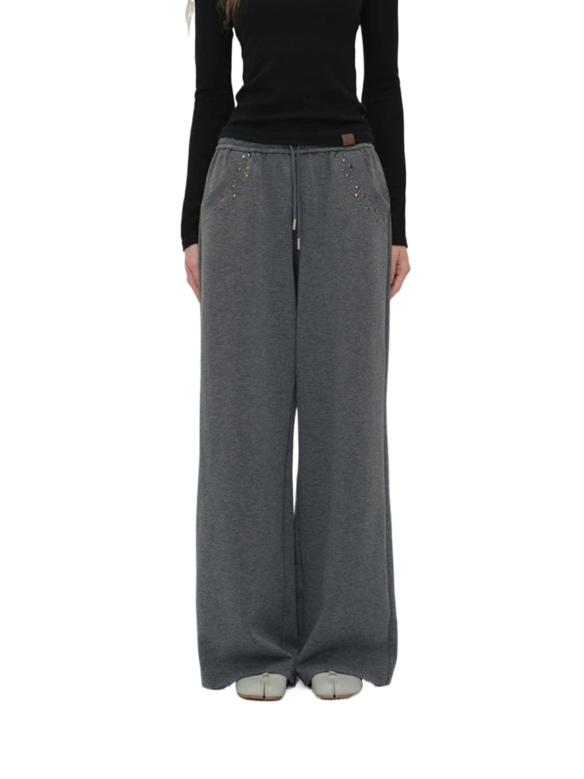 Rivet Straight Drawstring Pants