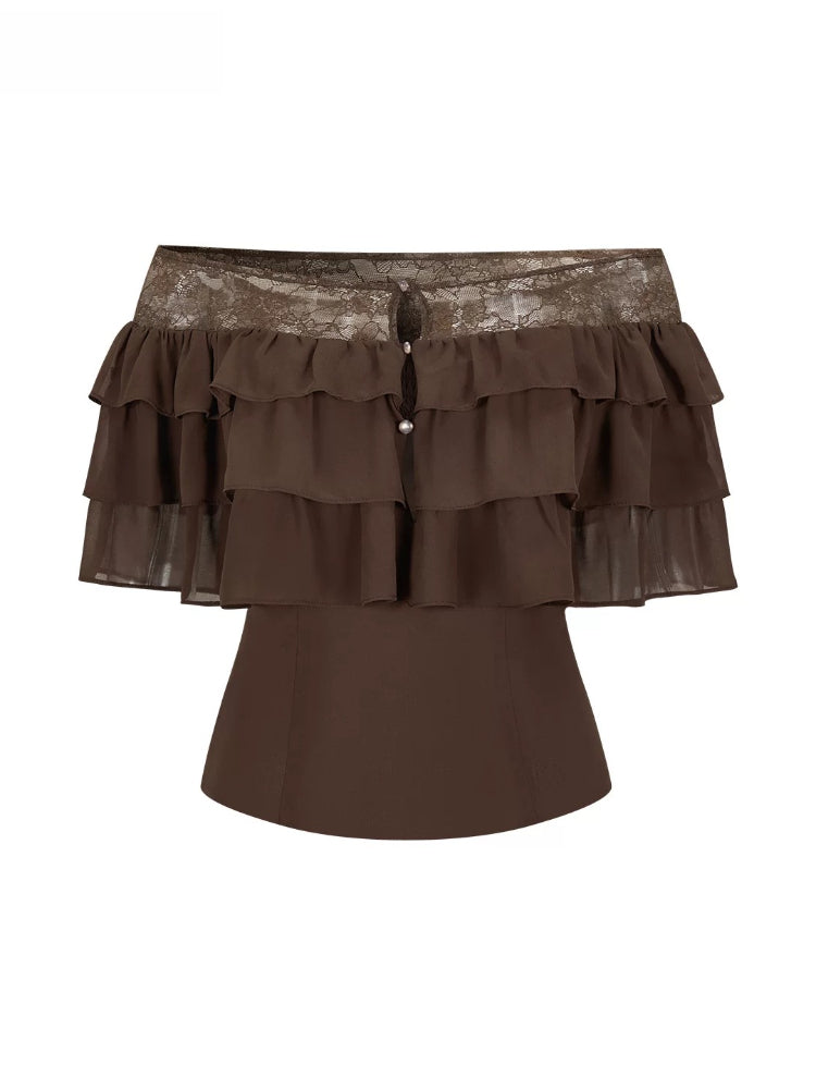 Goddess Ruffle Lace Top