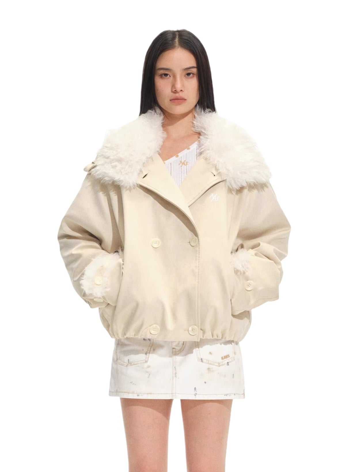 Will Stand-Collar Suede Jacket