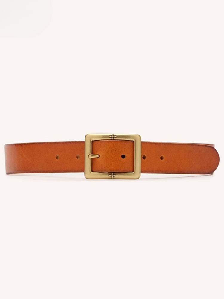 Compass Handcraft Leather Belt