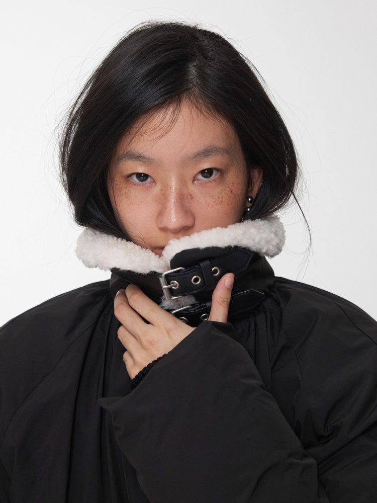 Belted Cocoon Down Jacket