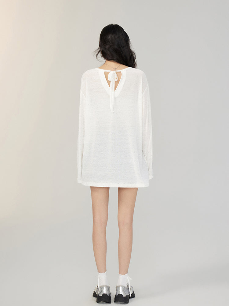 Bowknot Sun-protection T-shirt