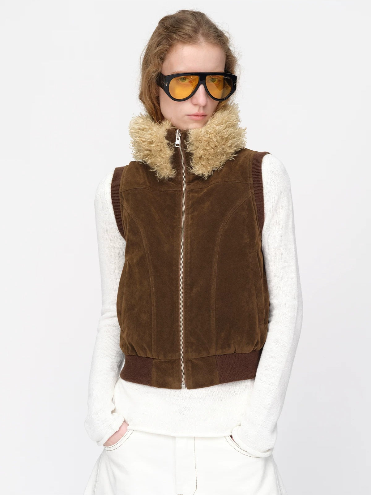 Vintage Reversible Teddy Fur Vest