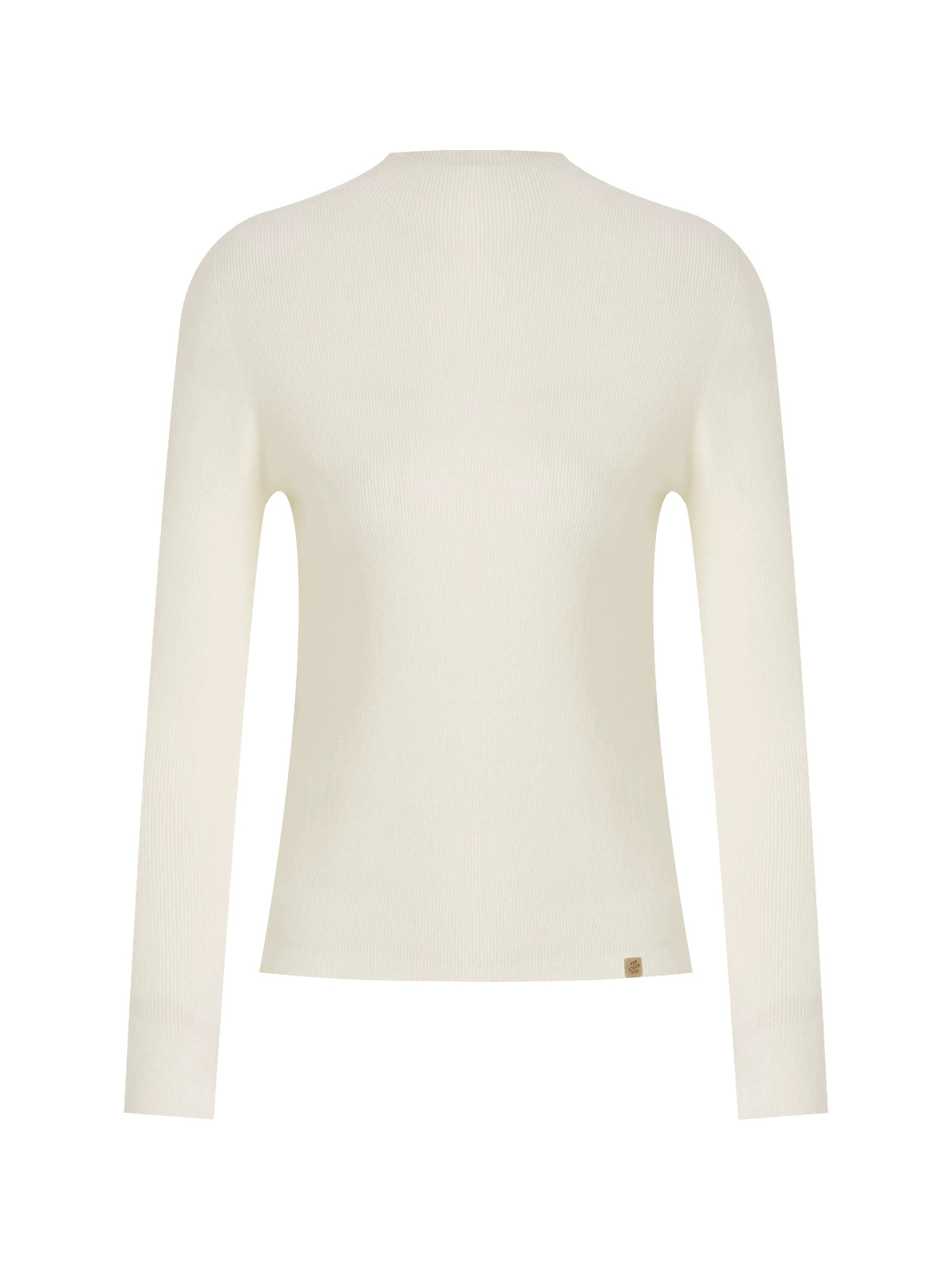 Seamless Wool Blend Mockneck Top