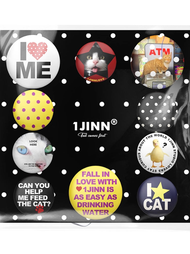 Cat & Dog Personalized Print Badge