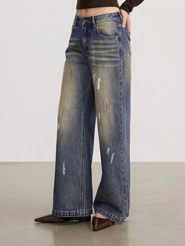 Ink Wash Denim Pants