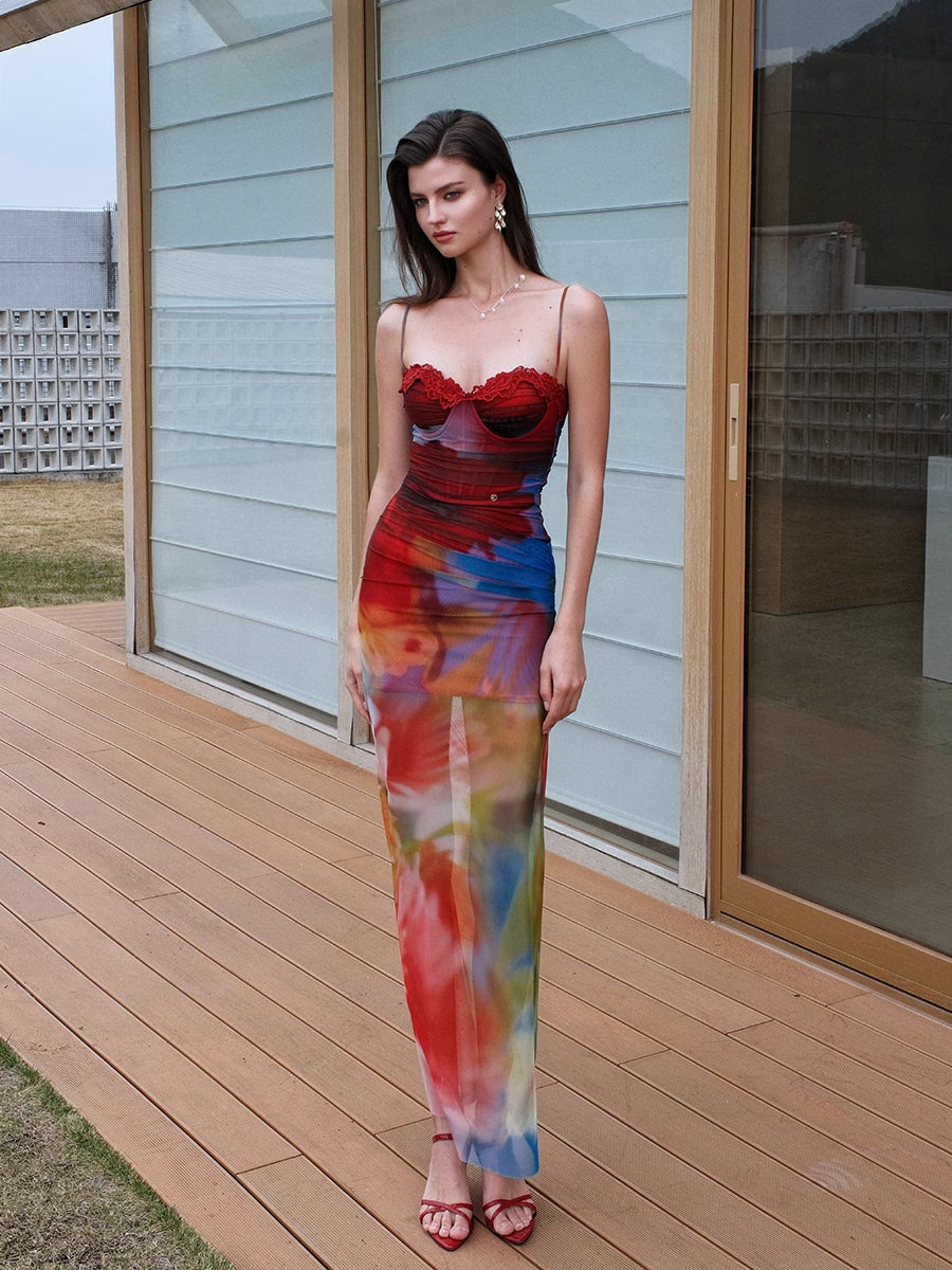 Fake Two Fishbone Slim Fit Dress
