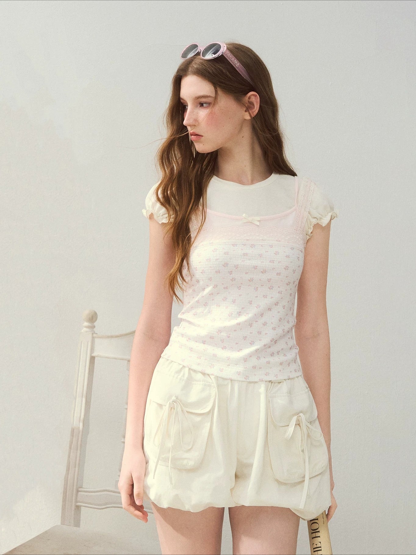 Floral Patchwork Layered Lace Tee