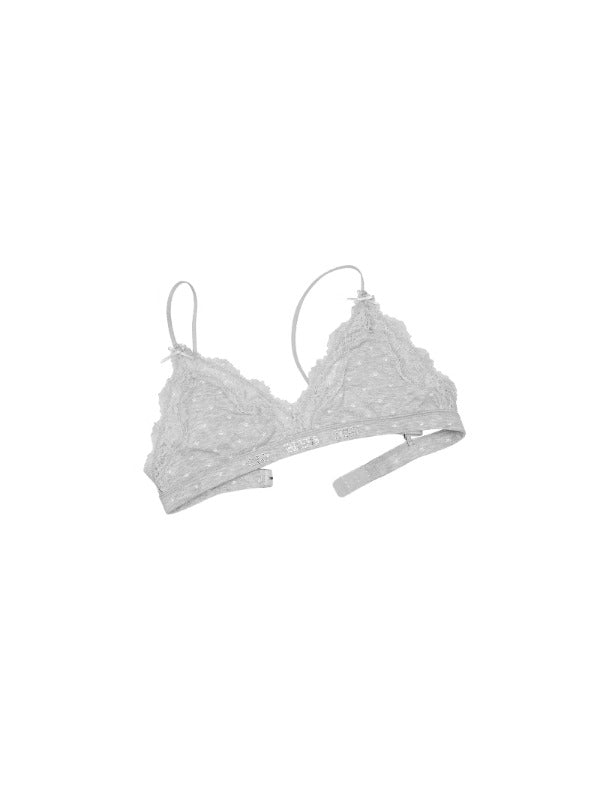 Polka Dot Cat Paw Lace Bralette