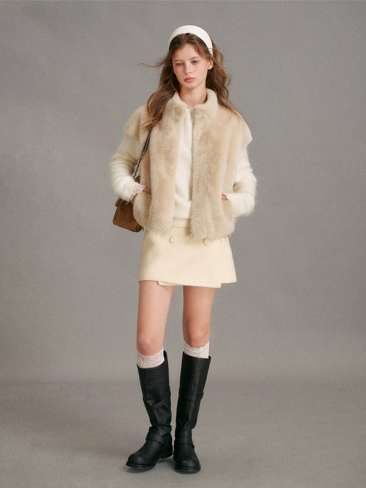 Cloud Soft Mink Vest Jacket