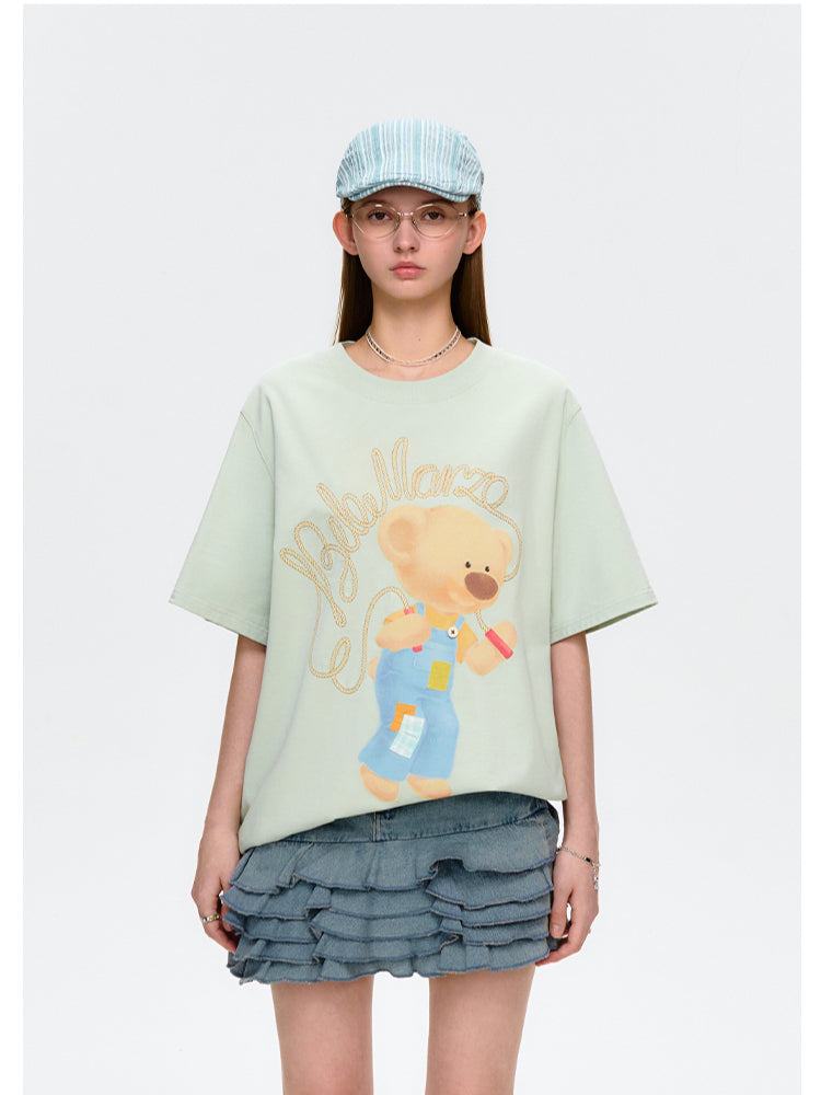 Skipping Bear Crew Neck T-shirt