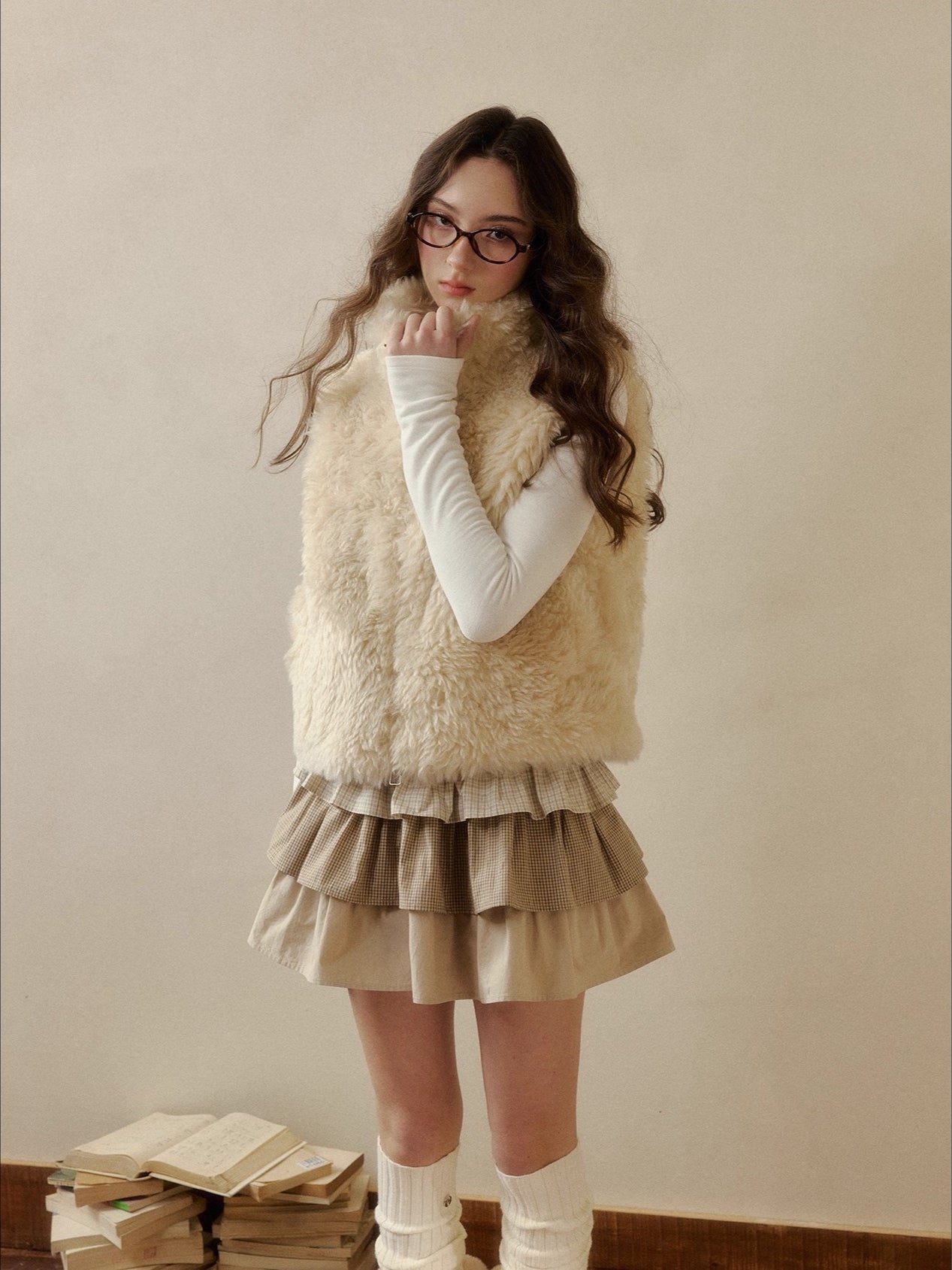 Pink Reversible Faux Fur Vest