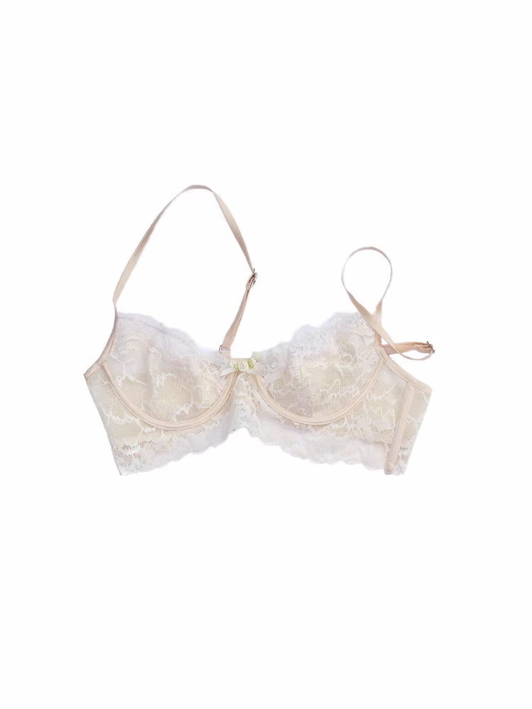 Lace Mesh Soft-Wire Bra